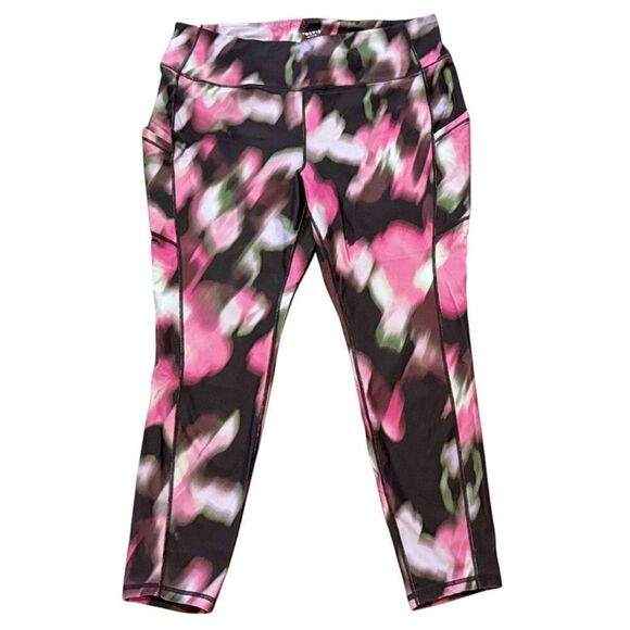 Torrid Black & Pink Full-Length Side Pocket Active Legging size 3 3XL - Picture 5 of 15